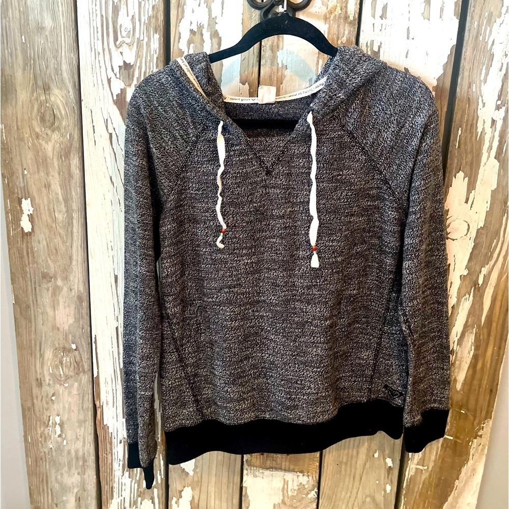 Roxy Black Hooded Pullover size XL